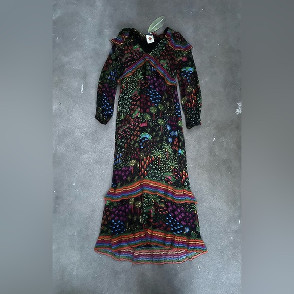 NWT Farm Rio Fruit Garden Maxi Dress Fruit Garden Size Small - Picture 3 of 7